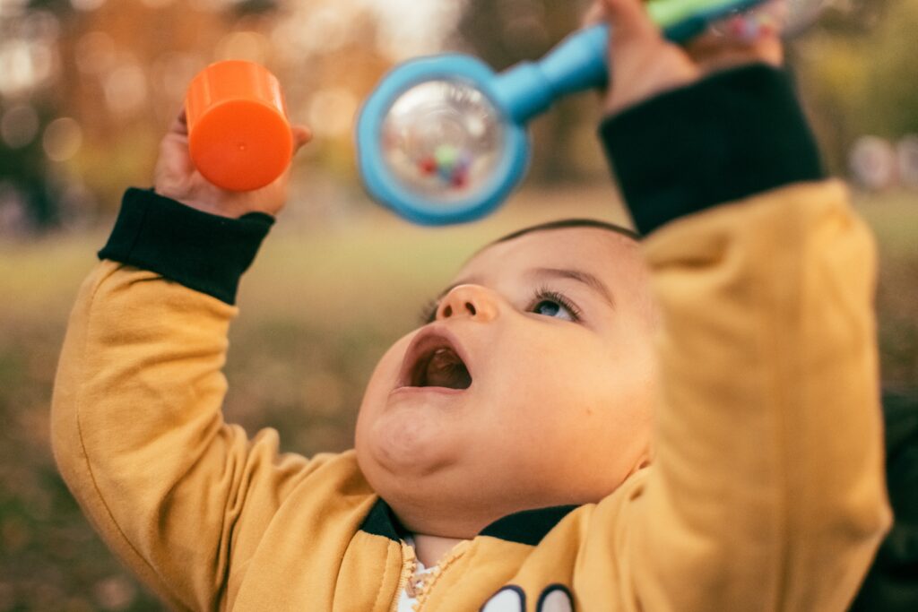 Rattles can be one of the best developmental toys for baby's growth